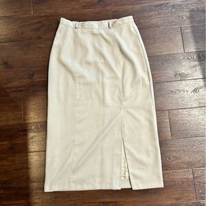 BOGO FREE Lasania vintage long pencil skirt with front slit